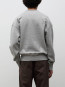 Gilja brushed diagonal cotton fleece grey mel 
