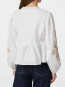 Ginia emb blouse off wht 