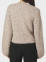 Gio fluffy knit cardigan beige mel 