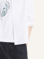Handwriting casual shirt white 