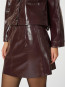 Hemie patent skirt burgundy M