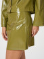 Hemie patent skirt olive 