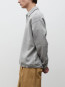 Huartdal brushed diagonal cotton fleece grey mel 