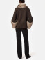 Judie wool coat brown mink 