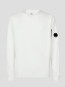 Light fleece sweatshirt gauze white 