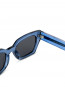 Luna sunglass transparent blue grey 