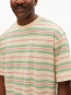 Maarkos stripes t-shirt foam berry 