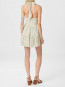 Magda fine print dress creme 