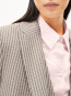Mikulaa check blazer sand stone 