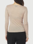 Nella fine rib blouse beige mel 