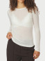 Nella fine rib blouse white 