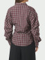 Noella medium check shirt plum 