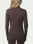 Nolana zip blouse chocolate brown 