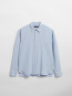 Ossian garment dyed tencel shirt lt blue 
