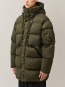 Nycra-R lens long hooded down jacket ivy green 