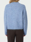 Paulina fluffy knit blouse dusty blue 