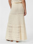 Pillina crochet knit skirt creme 