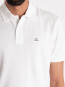 Stretch piquet poloshirt gauze white 