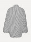 Poplin oversized shirt black comb 