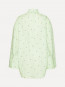 Poplin oversized shirt gleam green comb 