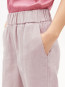 Pure linen pull on barrel pant pink mist 
