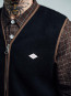 Rail zip vest nero 