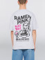 Ramen pink t-shirt grey marl 