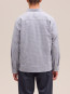 Reed seersucker hemdjacke stone blue 