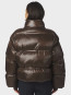 Rhea shiny puffer jacket chocolate brown 