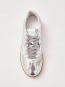 Tb 490 Rife shimmer silver leather sneaker 