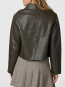 Romana faux pu jacket brown 