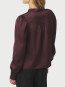 Rosslyn heavy sateen blouse burgundy 