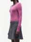 Sadou t-shirt ls red violet 