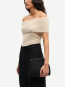 Sahera knit top bone white mel 