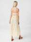 Savani long linen dress light yellow 