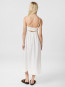 Savani long linen dress white 