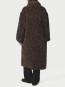 Senta faux fur coat dark brown 