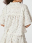 Siama dobby flower blouse off white 