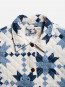 Signe quilted jacket offwhite/blue 