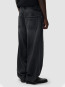 Fade wash baggy pants black 