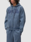 Stencil sunfade zip hoodie navy 