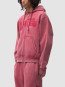 Stencil sunfade zip hoodie red 