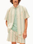 Striped shortsleeve shirt foam 