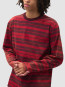 Sunfade striped longsleeve red bordeaux 