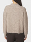 Taura fluffy knit cardigan beige melange 