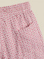 Tile shorts wht red 