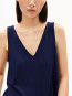 Vneck top tinted navy M