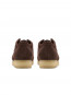 Wallabee moccasin dk brown suede 