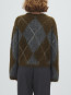 Zelie-m brush artwork pullover argyle olive 