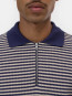 Zipped knit polo dark night 